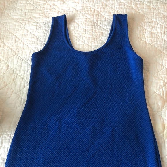 Bodicon Blue Dress - Picture 3 of 5